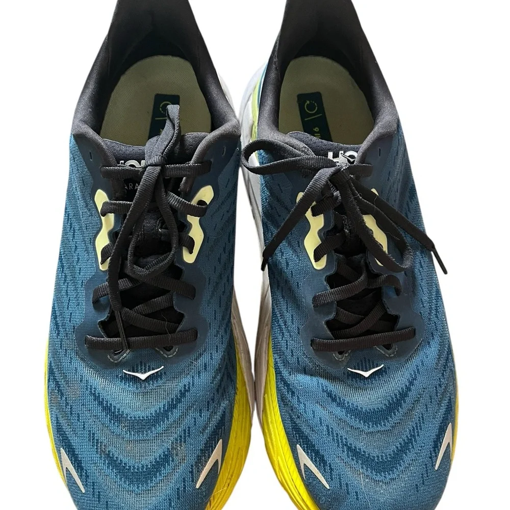 Hoka One One Arahi 6 Running Shoes Sneakers Men's 10.5D Teal/Blue‎ Gym Active✅